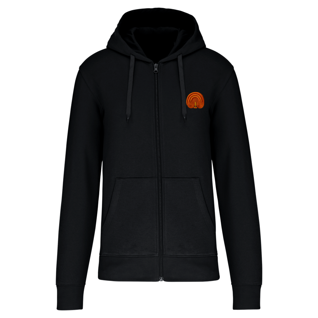 Broderie bigoudène sur Sweat shirt zippé homme - LE LAIN - Personnalisation à volonté