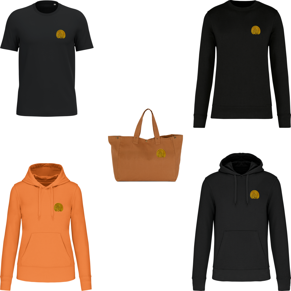 Bigoudène - Plume de paon - Jaune LE LAIN - Personnalisation à volonté
