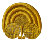 Bigoudène - Plume de paon - Jaune LE LAIN - Personnalisation à volonté