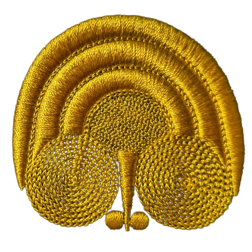 Bigoudène - Plume de paon - Jaune LE LAIN - Personnalisation à volonté