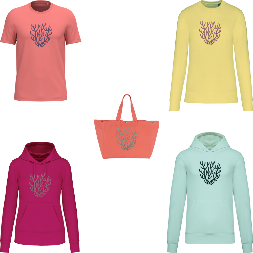 Broderie bouclette - Corail LE LAIN - Personnalisation à volonté