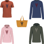Broderie bouclette - Homard LE LAIN - Personnalisation à volonté