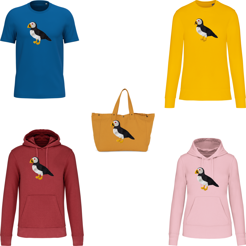 Broderie bouclette - Macareux LE LAIN - Personnalisation à volonté